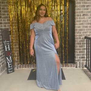 Blue Camille La Vie sparkle formal dress